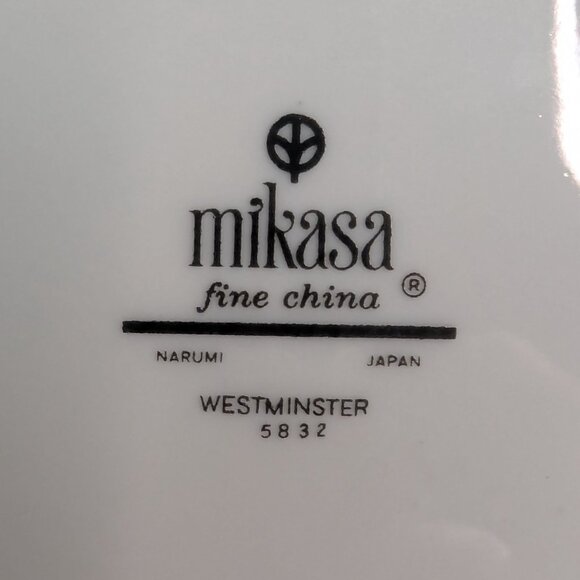 Mikasa Fine China Porcelain Westminster 5832 Replacement 1 Saucer 3 Dessert Bowl - Picture 9 of 9